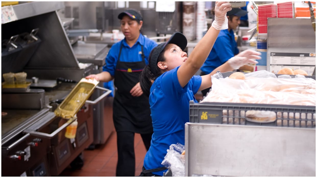 US California fast food workers minimum wages assurance State legislature