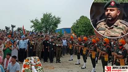 मेजर आशीष का हुआ अंतिम संस्कार