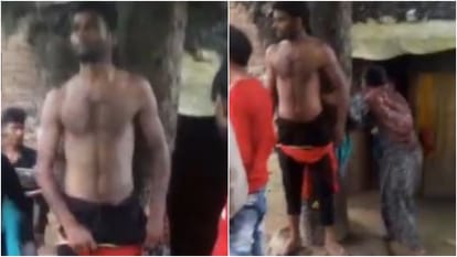 Young man tied to a tree and beaten on suspicion of mobile theft in Bareilly
