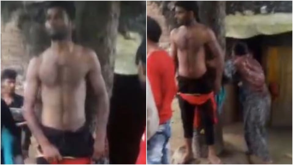 Young man tied to a tree and beaten on suspicion of mobile theft in Bareilly