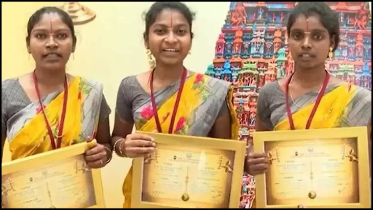 Tamil Nadu first time three young women become priests completes their training