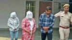 पुलिस की गिरफ्त में आरोपी