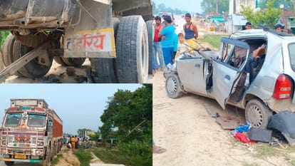 Three died in an accident in kheero thana in Raebareli.