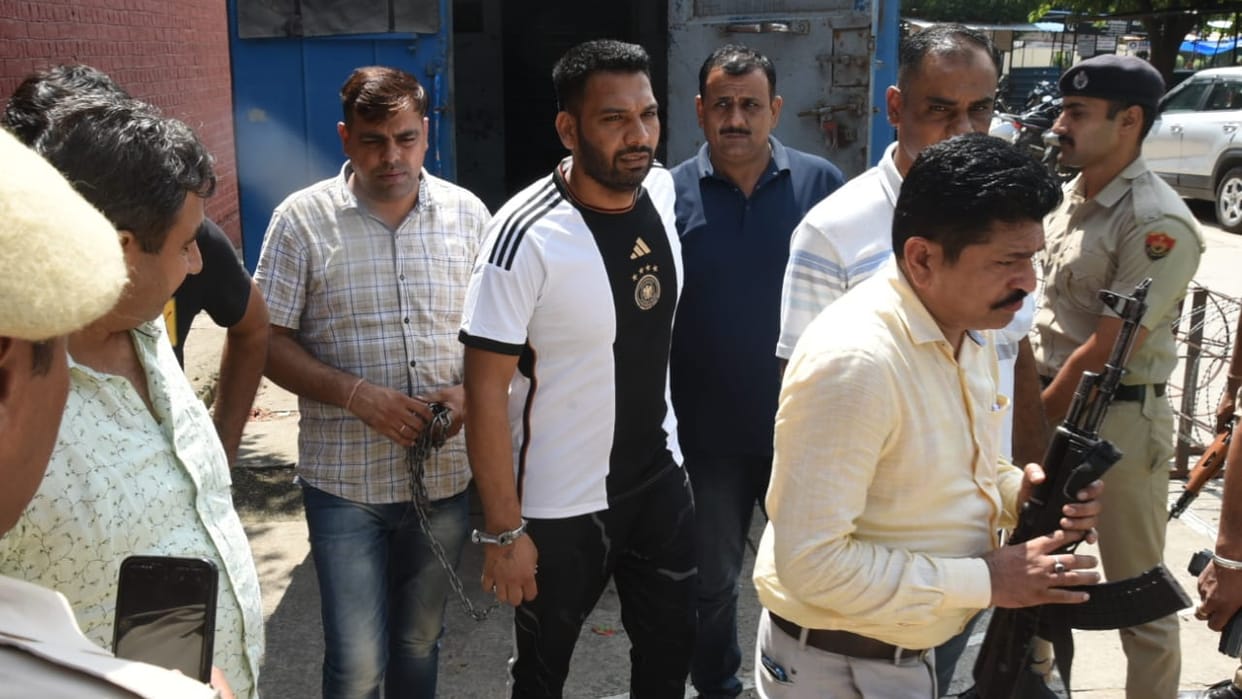 Gangster Bhupi Rana brought to Panchkula court on production warrant by Crime branch