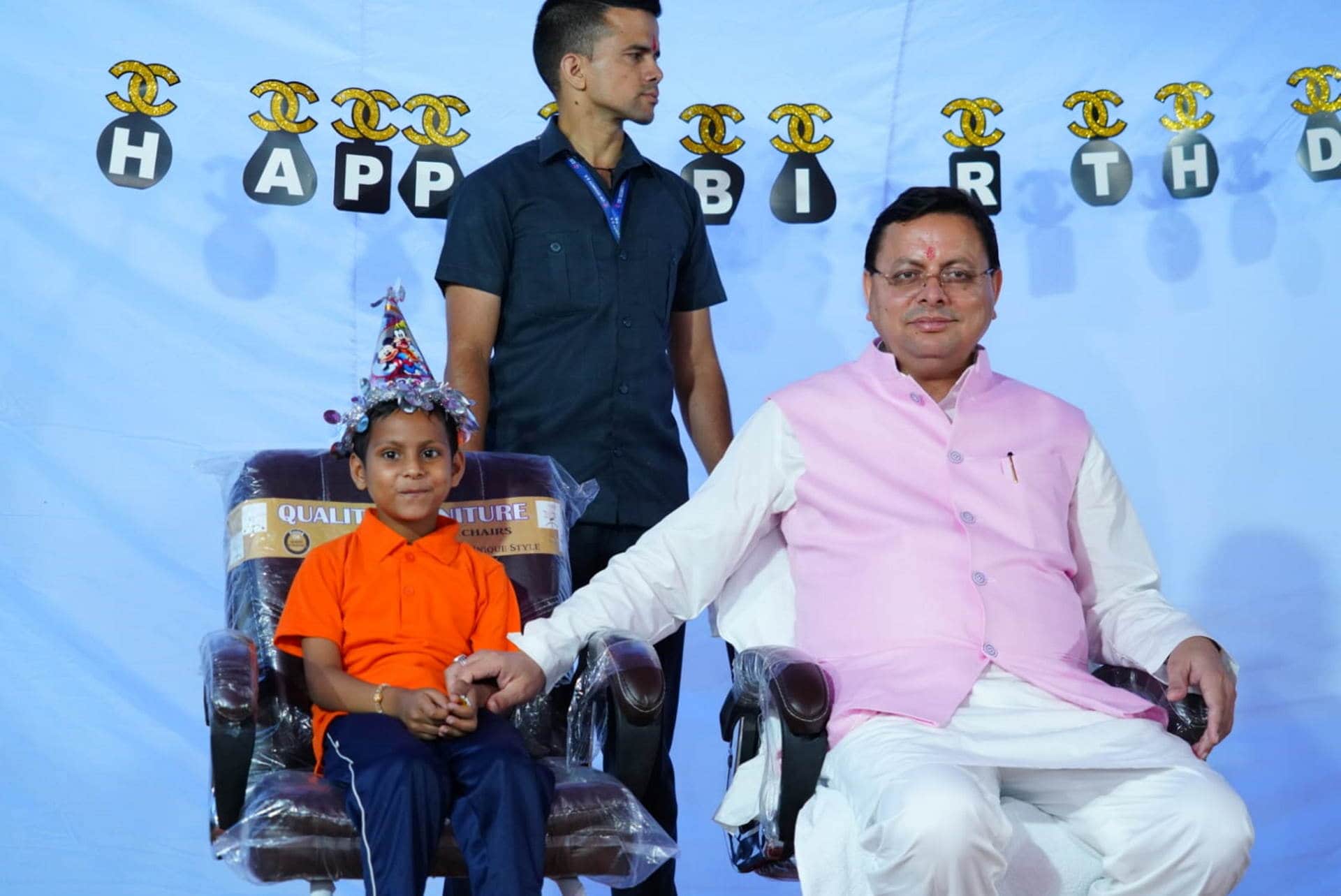 CM Dhami Birthday Spent time with poor children many leaders including PM Modi congratulated Watch Photos