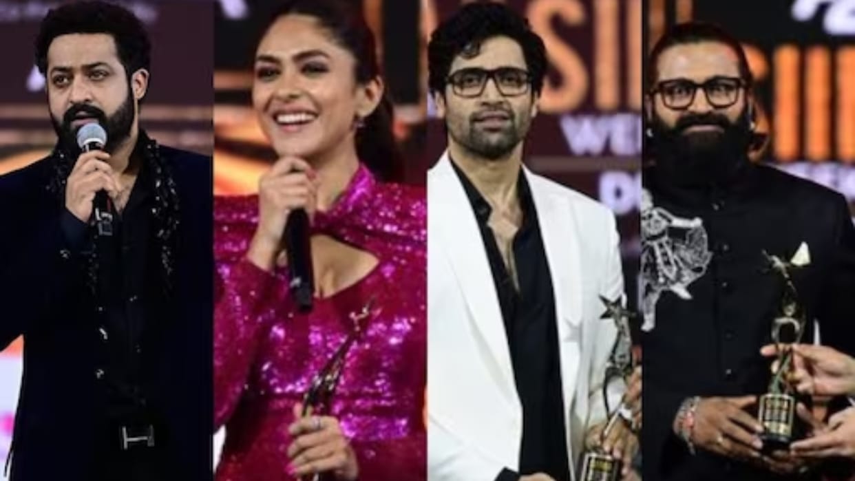 SIIMA Awards 2023 Jr NTR Is Best Actor Mrunal Thakur Wins Best Debutante For Sita Ramam