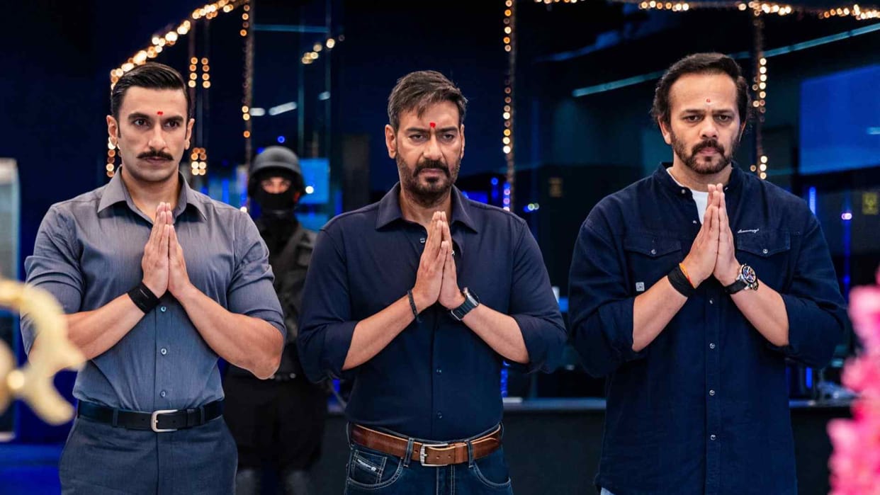 Singham Again Mahurat Ajay Devgn Akshay Kumar and ranveer singh start shooting for rohit shetty film