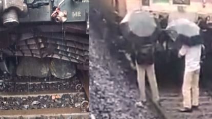 Train Accident: तेज बारिश में ट्रैक पर गिरे पत्थर, रतलाम मंडल में रेल हादसा, कई ट्रेनों को रोका train accident ratlam mandal 12494 Nizamuddin Miraj darshan Express