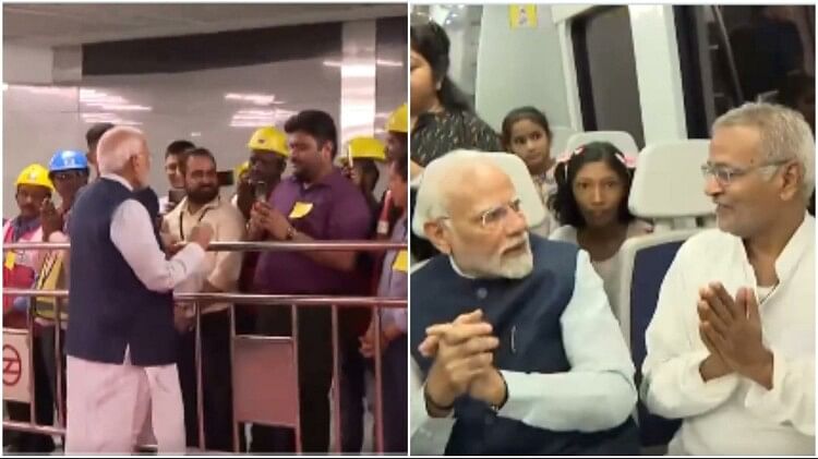 Inauguration: PM Modi traveled in the metro like a common man;  Learn the condition of people, talk to metro staff – Pm Modi travels in Delhi Metro before inauguration of extension of Delhi Airport Metro Express Line

 | Pro IQRA News