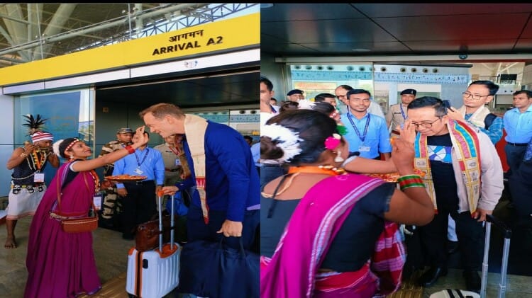रायपुर में कल से G-20 summit: छत्तीसगढ़ पहुंचे विदेशी डेलीगेट्स, एयरपोर्ट में छत्तीसगढ़ी परंपरा से स्वागत