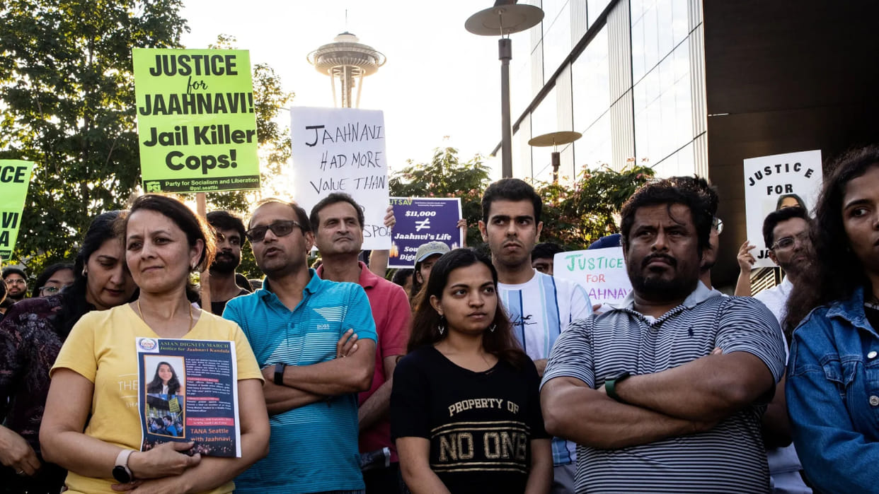 Seattle police officer who joked after Indian student's death taken off patrol duty