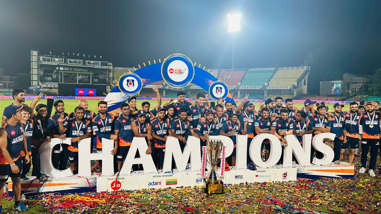 UP T 20 League, Kashi Rudras won the title, won by seven runs in the final, Atal and Bobby took three wickets