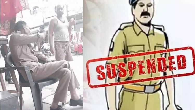 Video of drunk constable went viral, he was demanding money from shopkeepers, ACP said accused suspended
