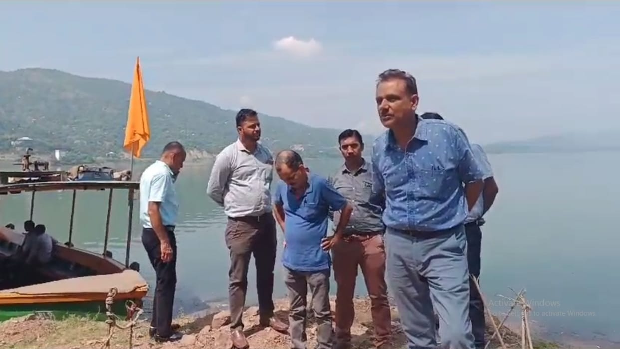 Officers team visited gobind sagar lake bilaspur himachal pradesh