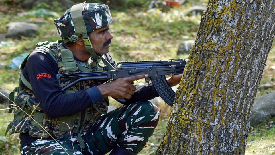 Encounter between security forces and terrorists in Kulgam in J&K