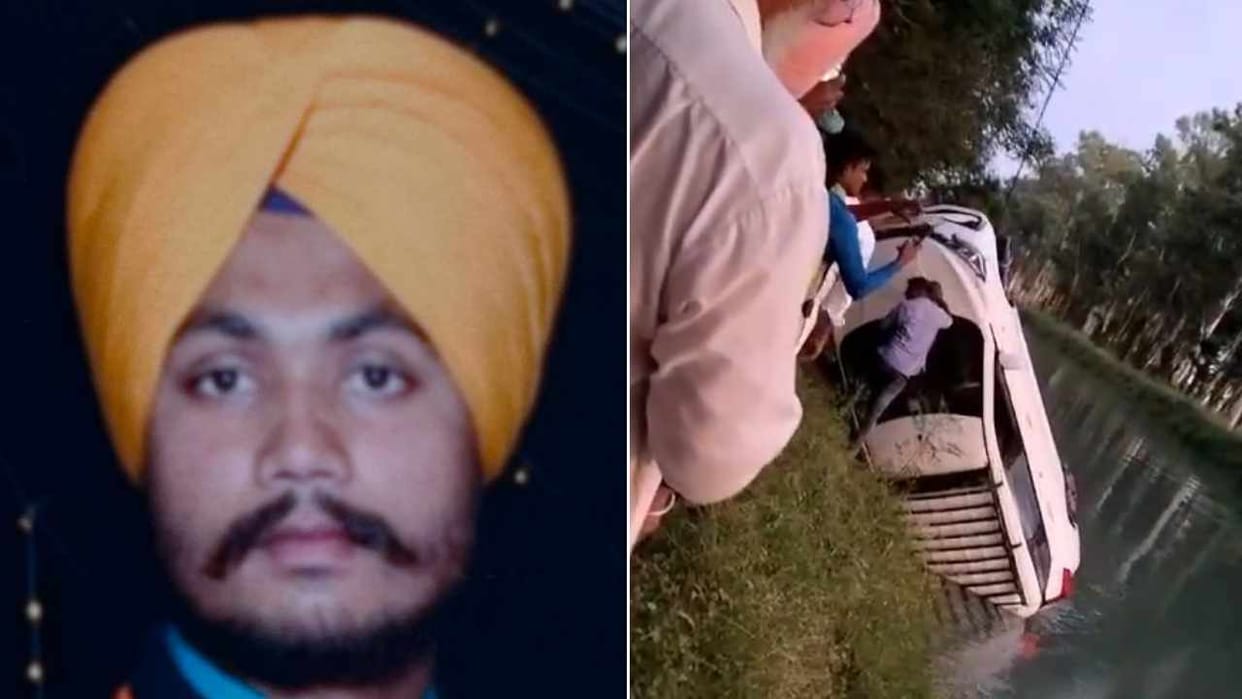 Dead body of a youth found in the canal along with the car near Rajpura