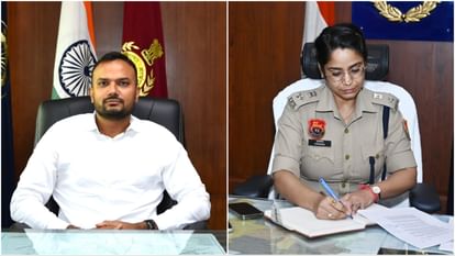Kaithal: Newly appointed DC Prashant Panwar and SP Upasana took charge