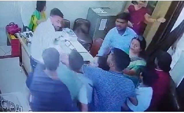 The childs father beat the teacher fiercely, was angry with the school for making him do sit-ups, filed a repo