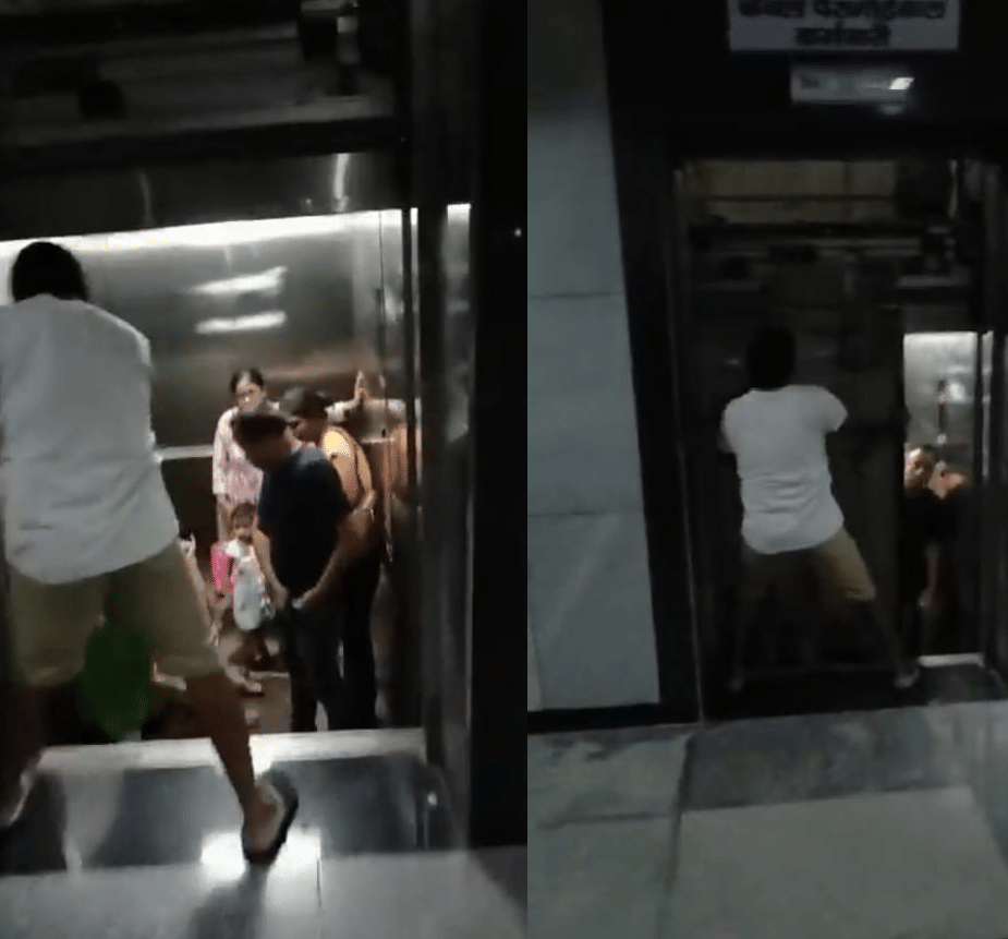 Family stuck in lift of district hospital for half an hour