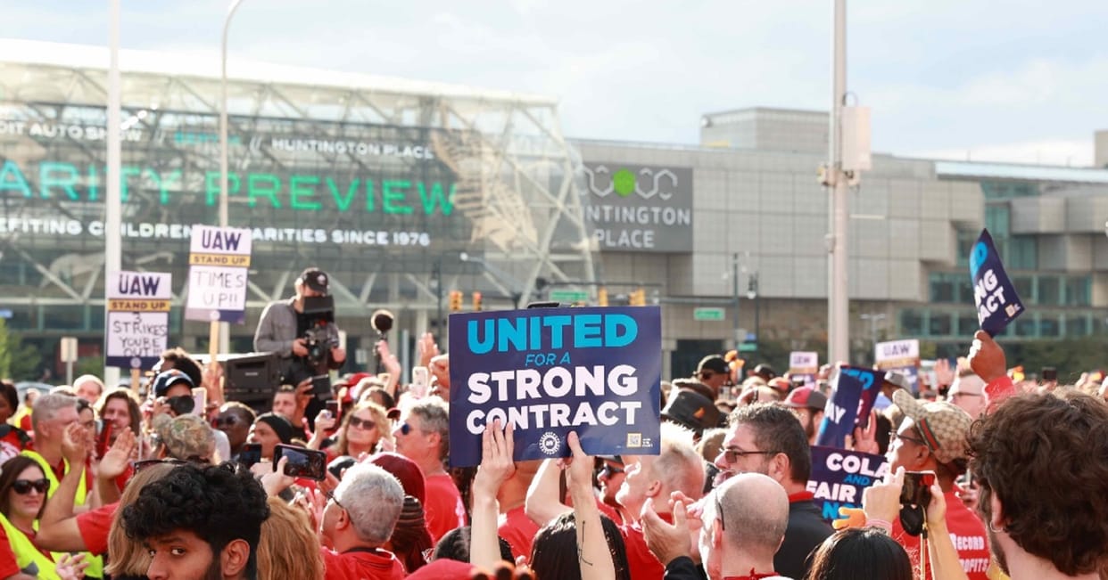 United Auto Workers strike against Detroit Three automakers Ford, GM and Stellantis continues for third day