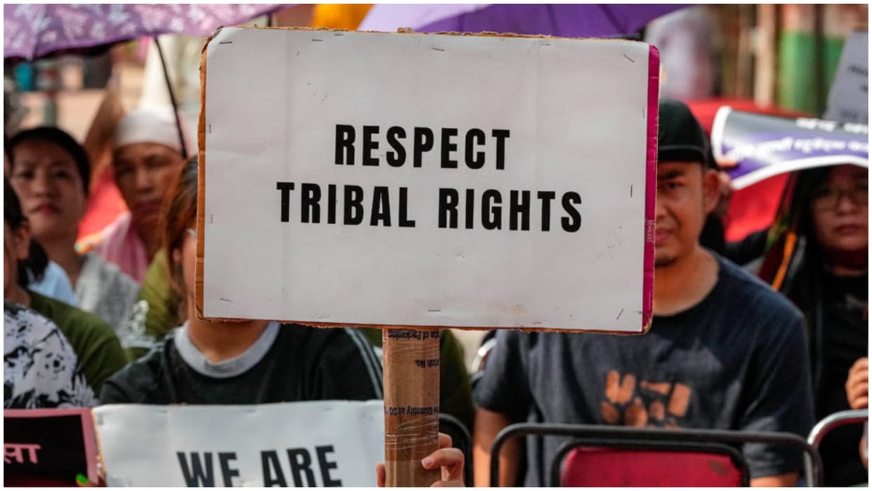 Indian embassy in Washing DC USA Zo ethnic community peace rally Manipur violence