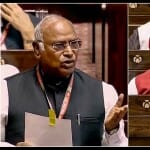 मल्लिकार्जुन खरगे और निर्मला सीतारमण।