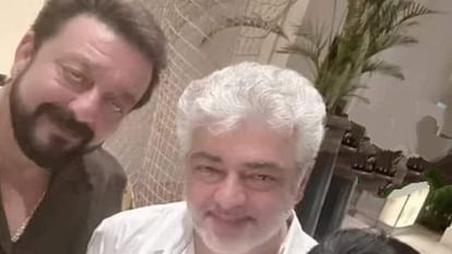 Ajith Kumar and Sanjay Dutt meet in Dubai possible collaboration in Vidaamuyarchi as per media reports