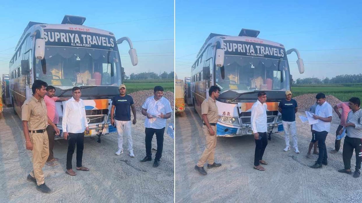 CM flying squad and RTO team took action against overloaded vehicles in Panipat
