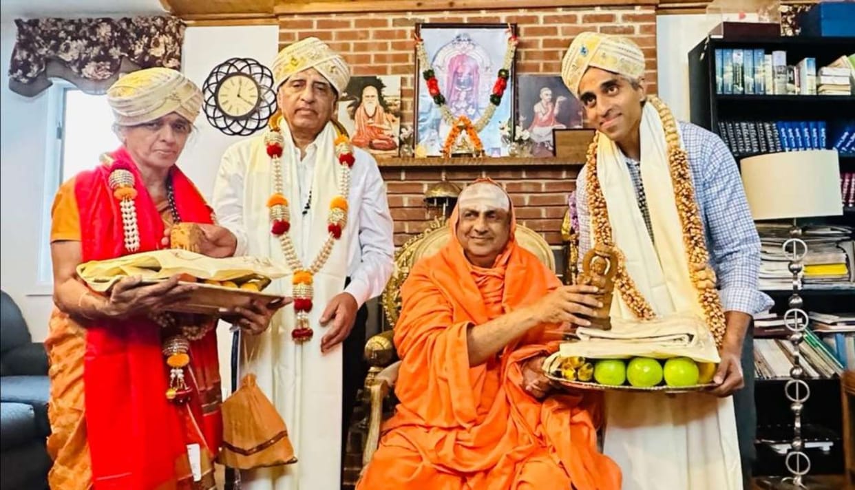 Dr. Vivek Murthy visits JSS Spiritual Mission in America