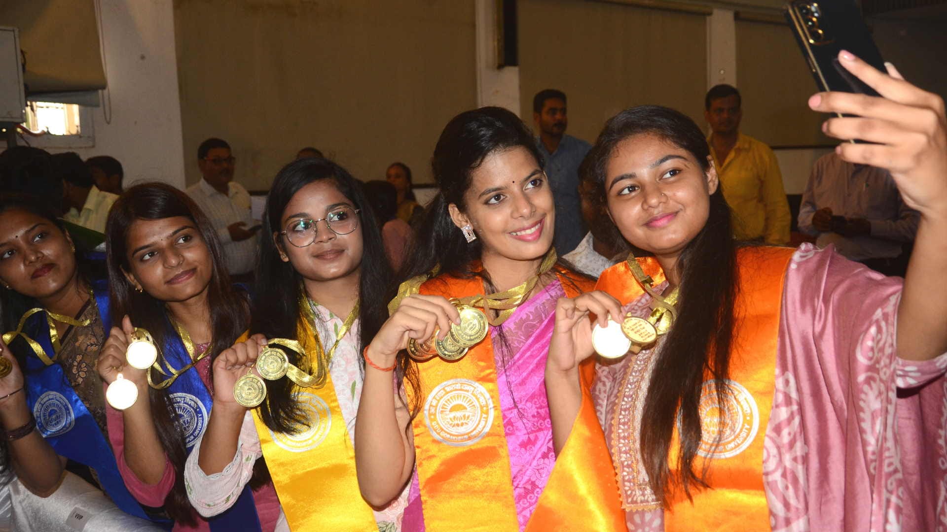 11 meritorious people got gold medals, 25 researchers got PhD degrees