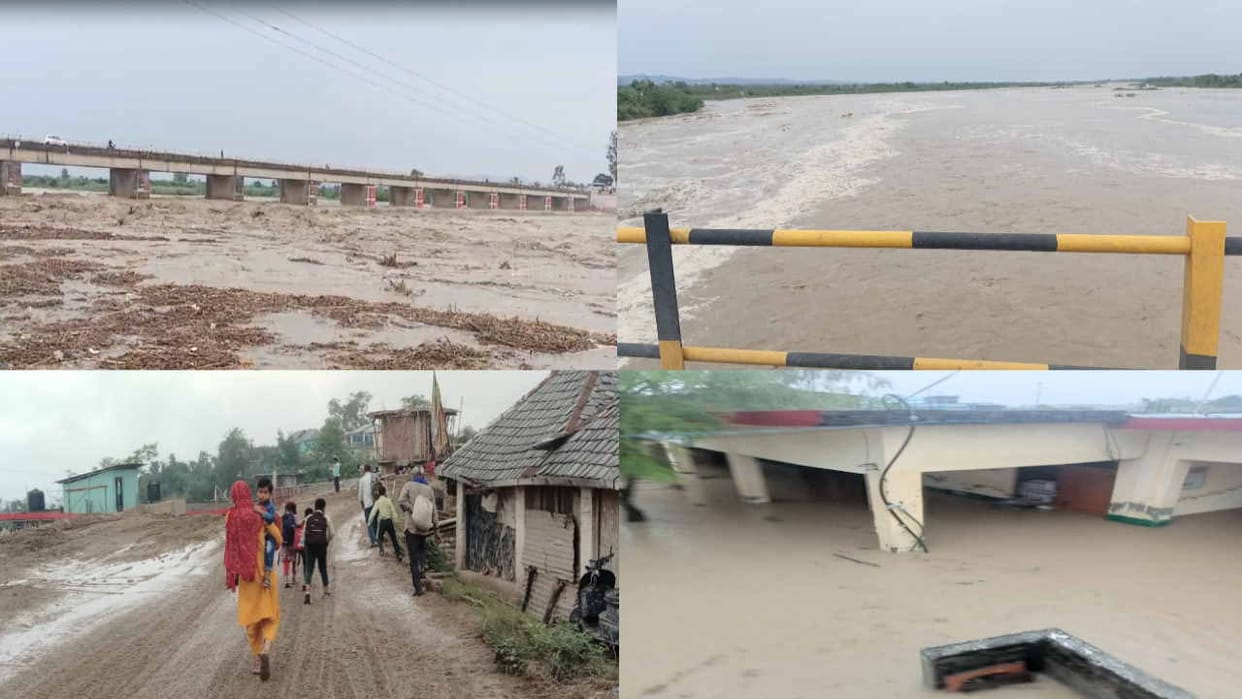 Himachal weather: Potato crop washed away in Una due to heavy rains, water entered houses, Taunidevi NH turned