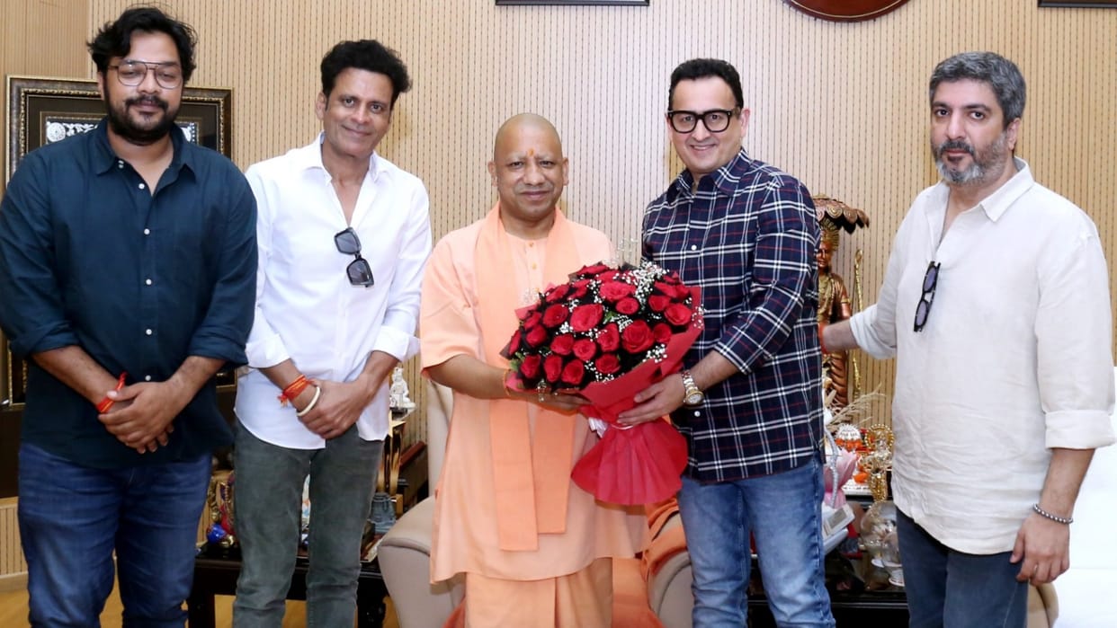Actor Manoj Bajpayee meets to CM Yogi Adityanath.