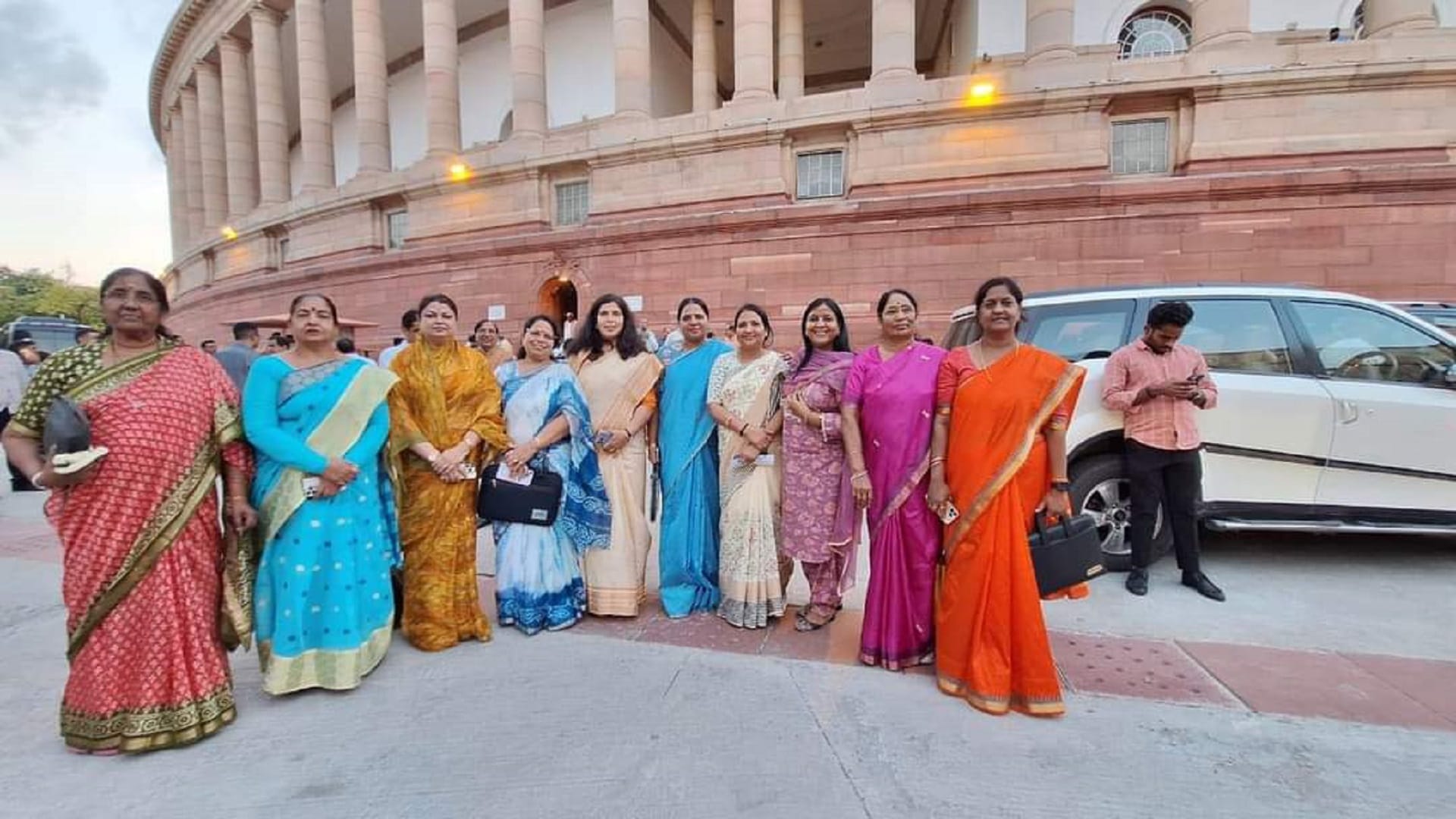 Memorable moments: MPs captured the memories of the old Parliament in their mobile by taking selfies