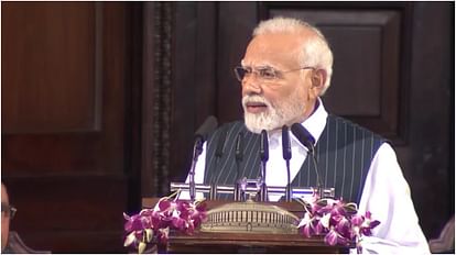 PM narendra modi addresses MPs in Central Hall of Parliament