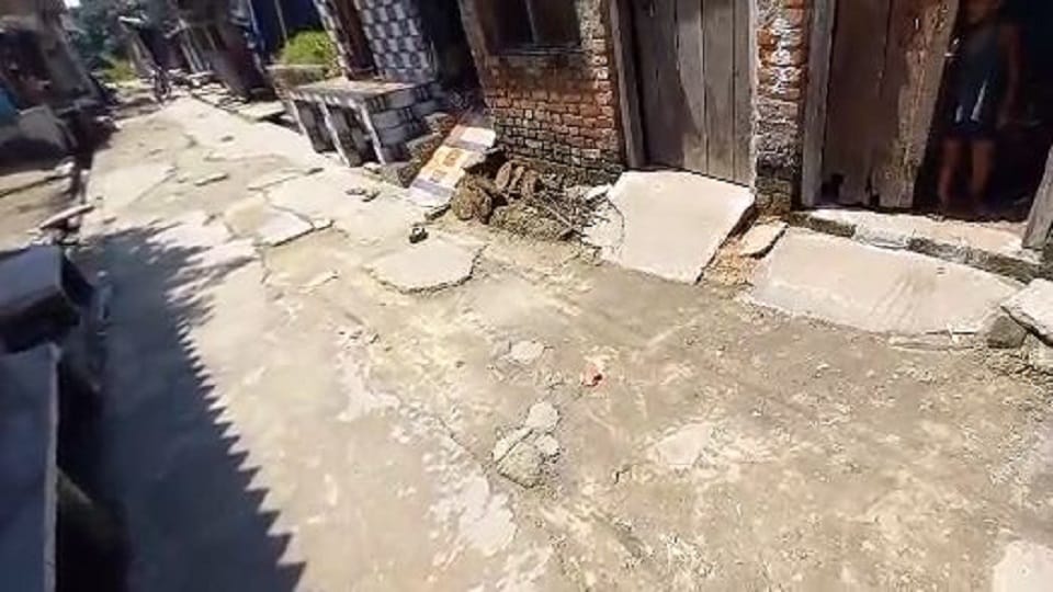 contractors dug up the roads and did not repair villagers facing problems in Pilibhit