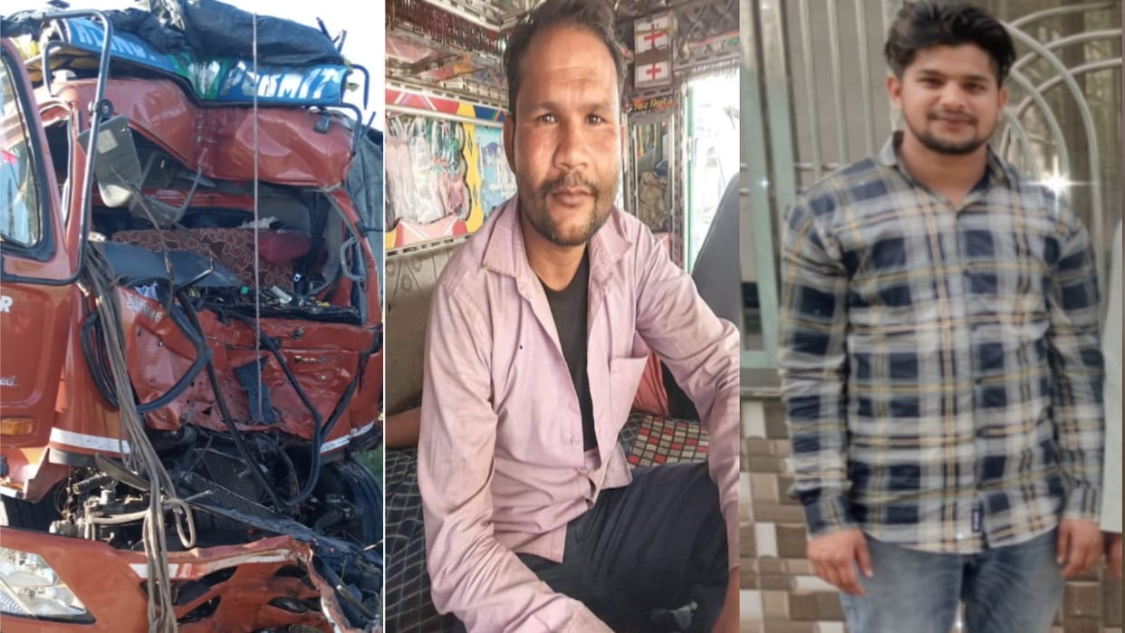 Accident: Canter collides with a truck parked on the roadside in Kharkhoda, two dead, one injured