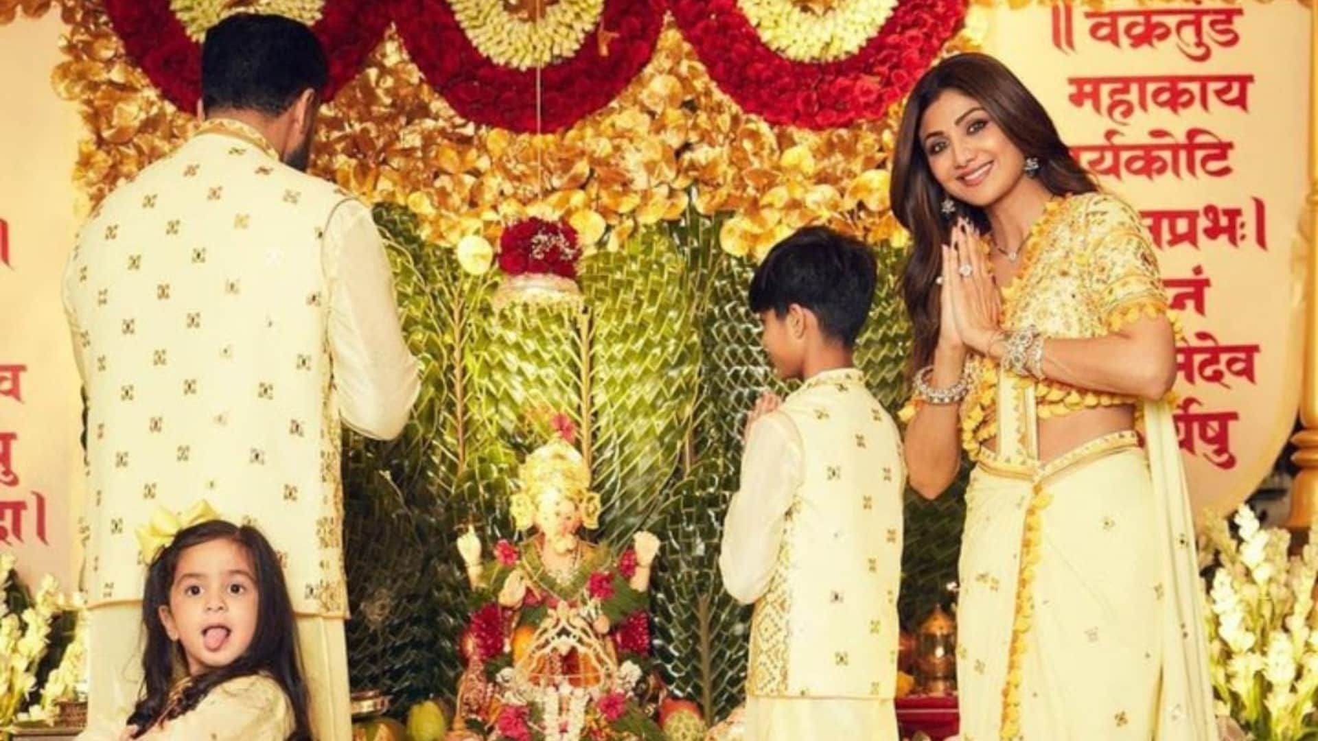 Ganesh Chaturthi 2023 Popular celebs Shilpa Shetty Ananya Panday Sonu Sood celebrate Ganpati festival today