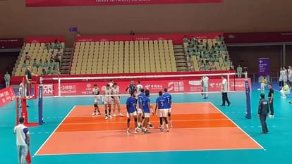 Asian Games Indian mens team made a winning start in volleyball defeated Cambodia 3-0 in the first match