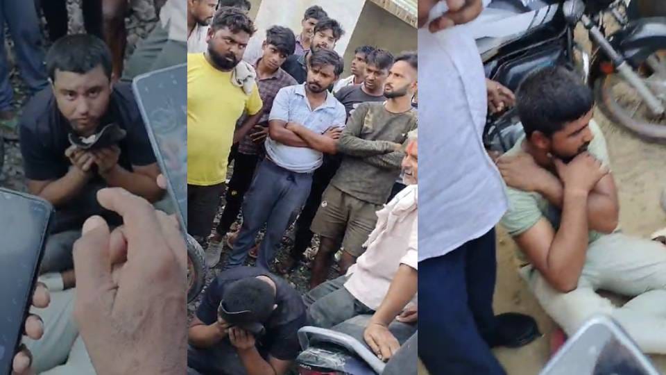 Villagers beat up two miscreants who were molesting girl students near school in Agra