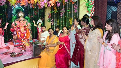 Mangalmurti court decorated, chants of Ganpati Bappa echoed
