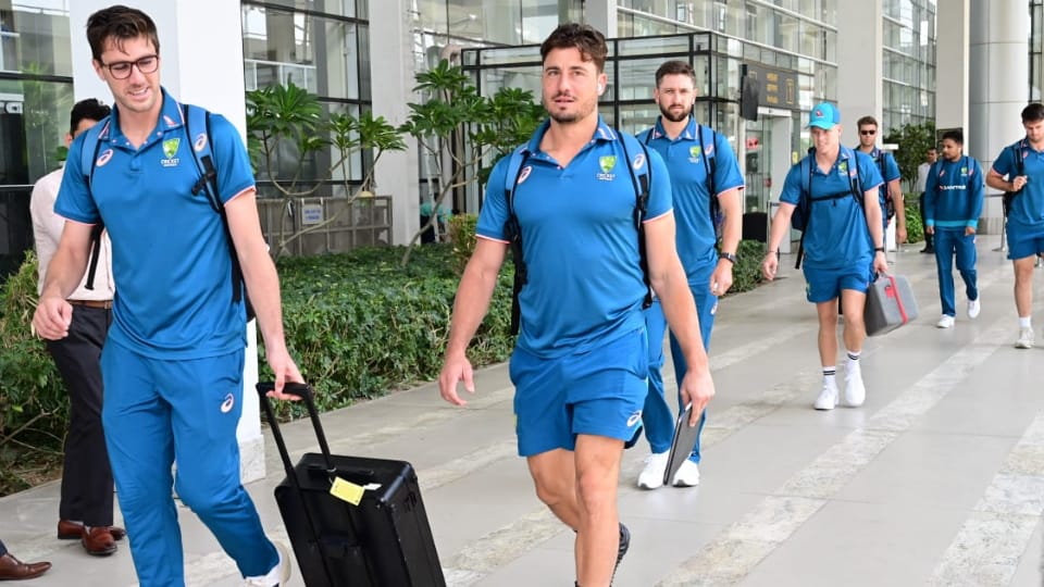 Players of Australian team arrived in Mohali for one-day match with India on September 22