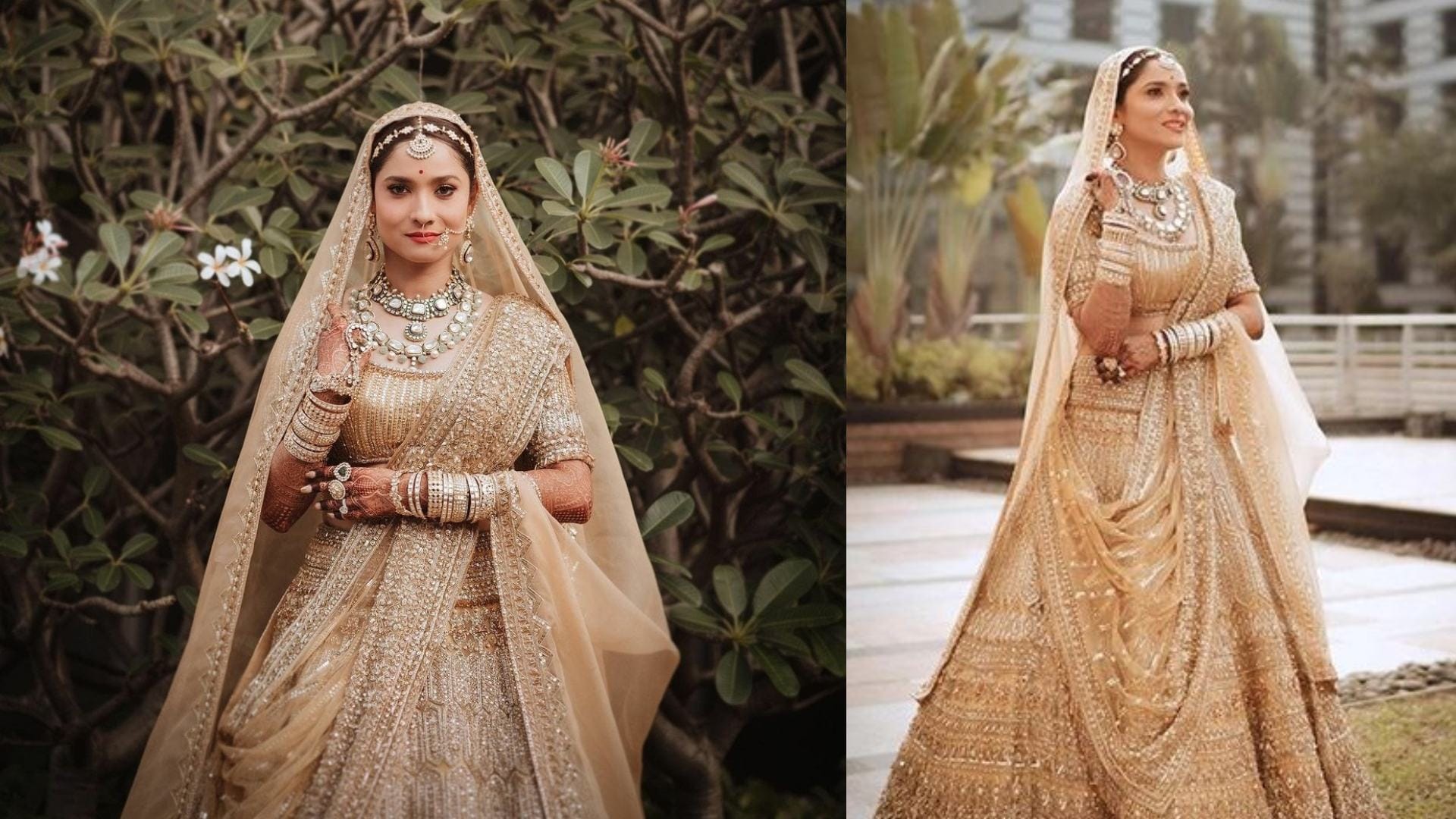 Golden Lehenga for wedding latest Lehenga collection for bride to be