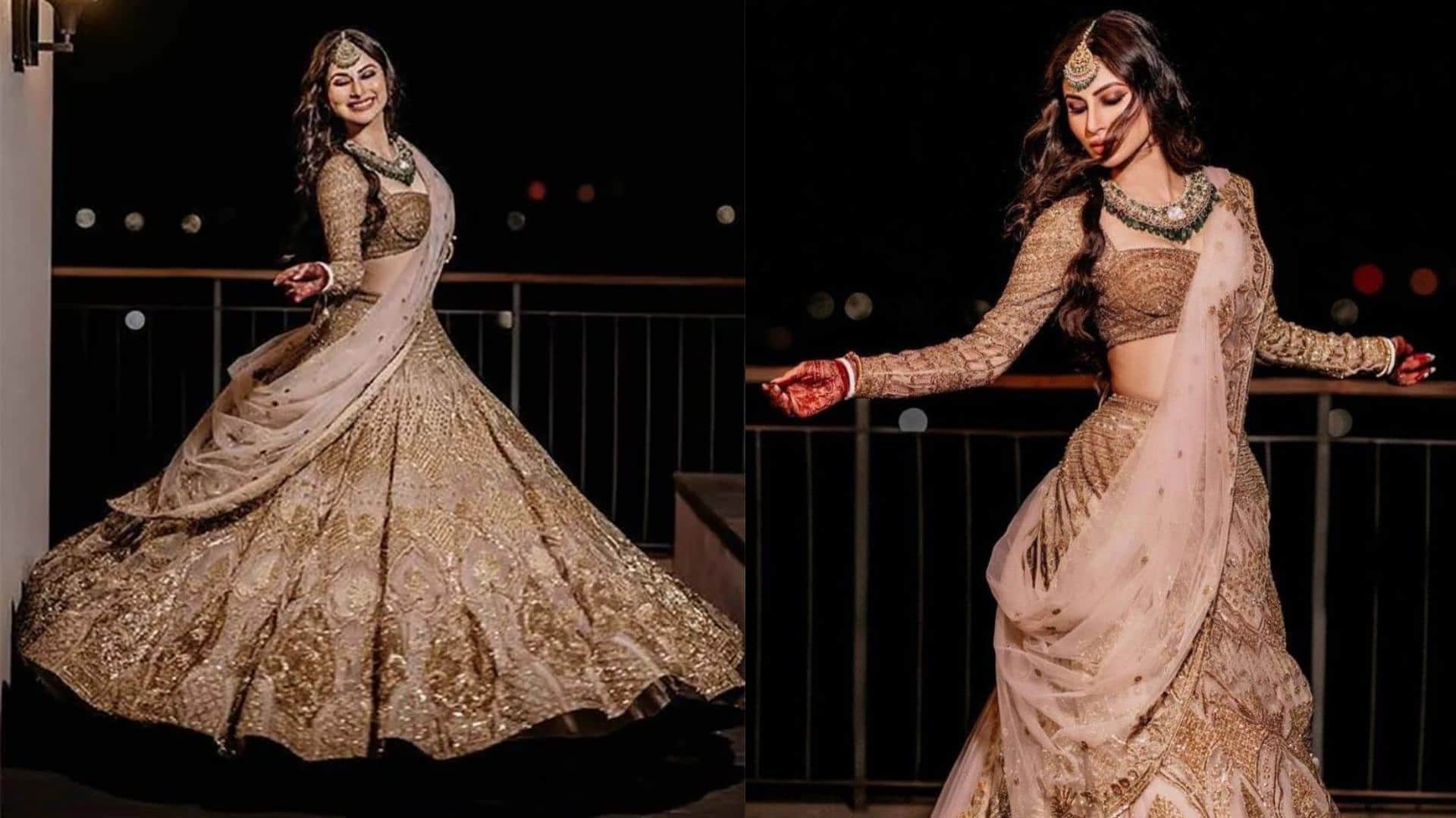 Golden Lehenga for wedding latest Lehenga collection for bride to be