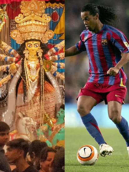 Legend Footballer, Brazil Footballer, Ronaldinho, To Visit, Kolkata, Durga Puja