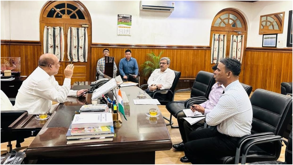 Manipur Chief Minister holds meeting with NCB officials Security forces inspected Thangjing SOO camp