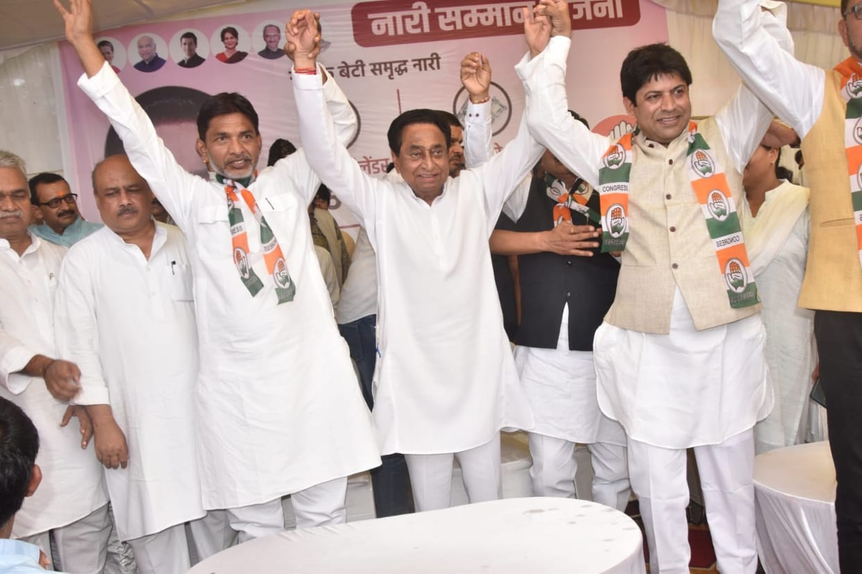 Burglary in Shivraj's stronghold: BJP leader Rajesh Patel joins Congress with supporters, former MP also joins