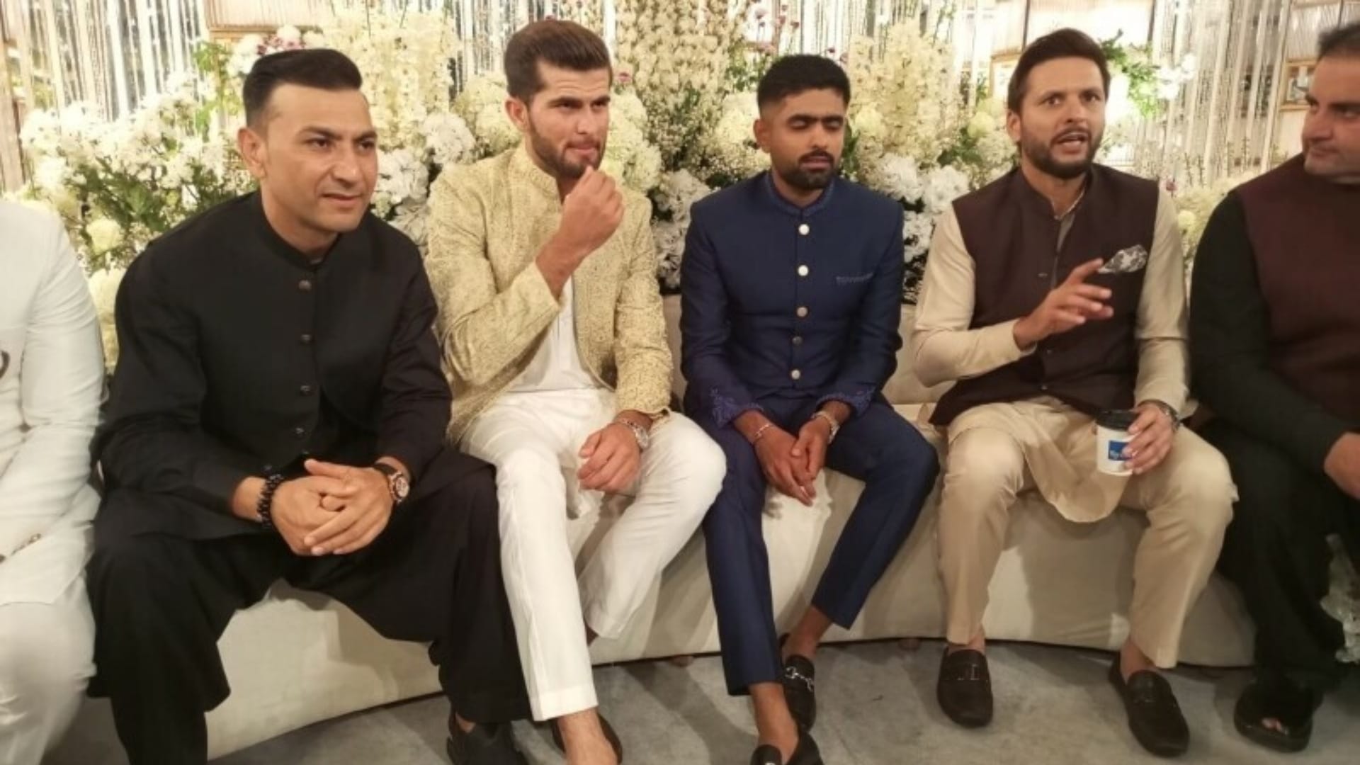shaheen afridi married second time with shahid afridi daughter ansha babar azam attend