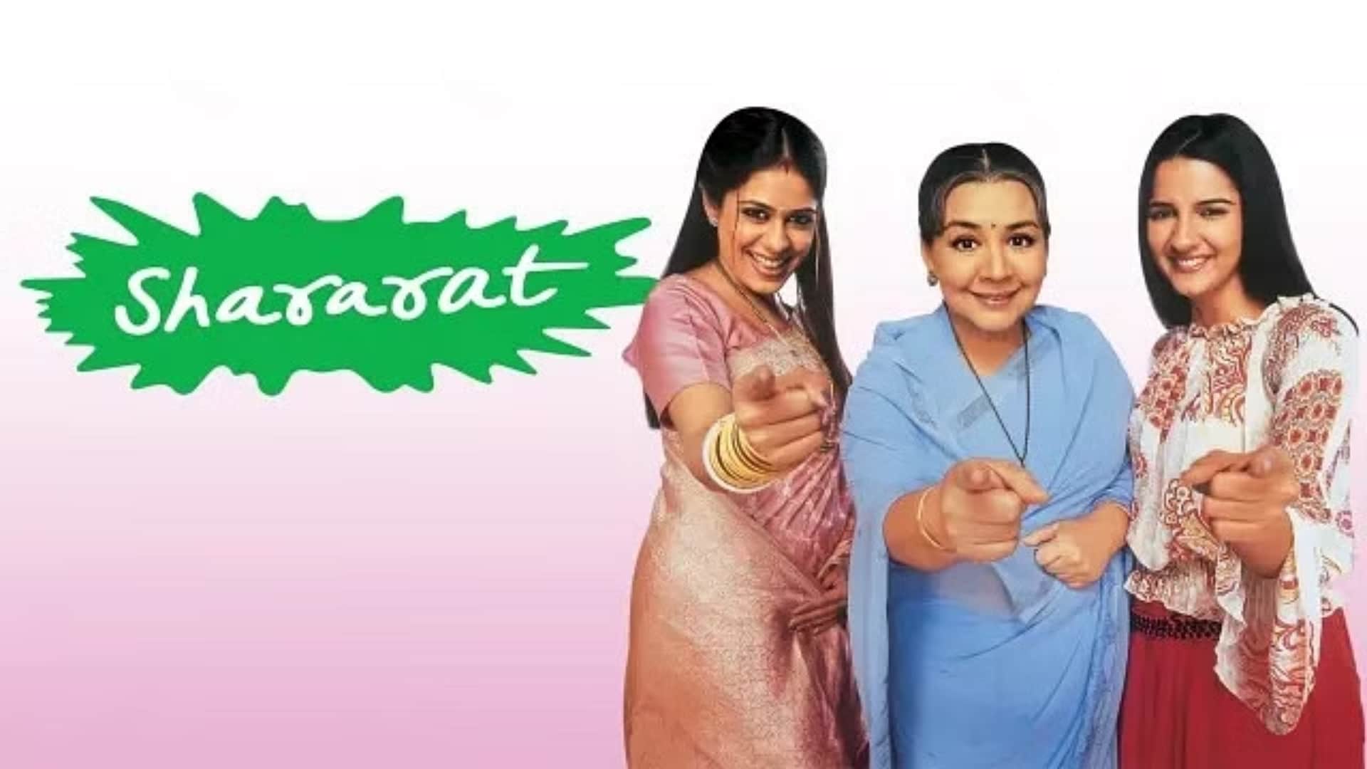 Shararat stars simple kaul and shruti seth reunite at farida jalal home for ganesh chaturthi