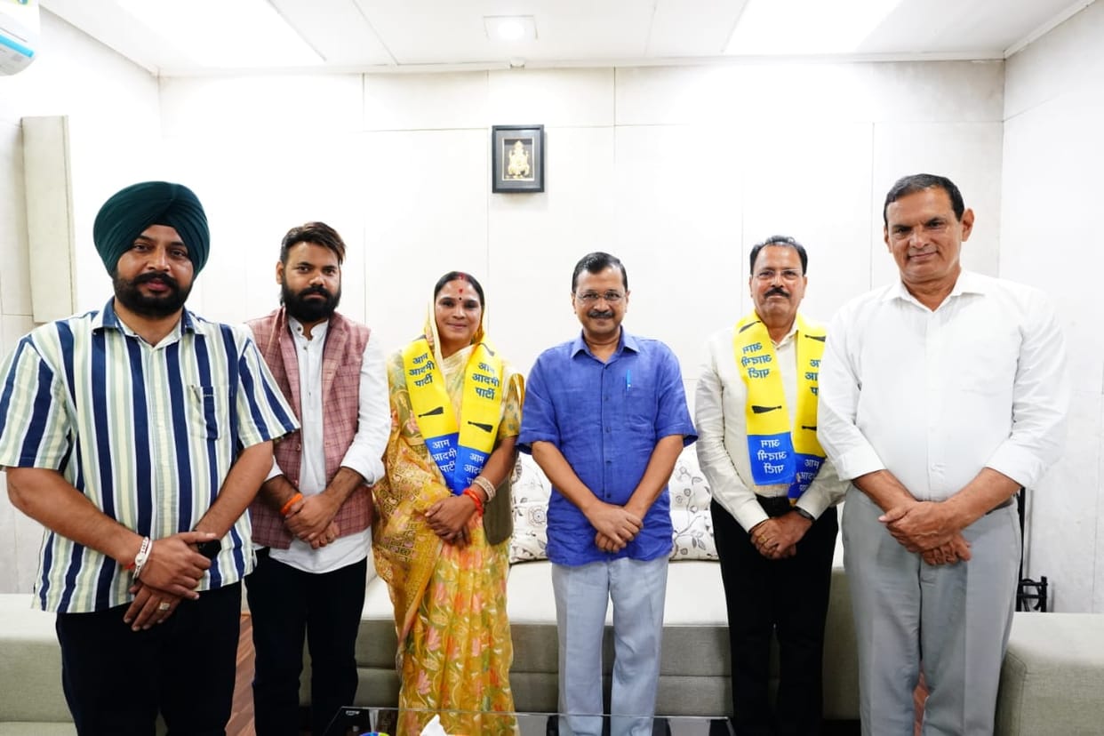MP Politics: Former MLA Mamta Meena left BJP and joined Aam Aadmi Party, may contest elections from Chachoda