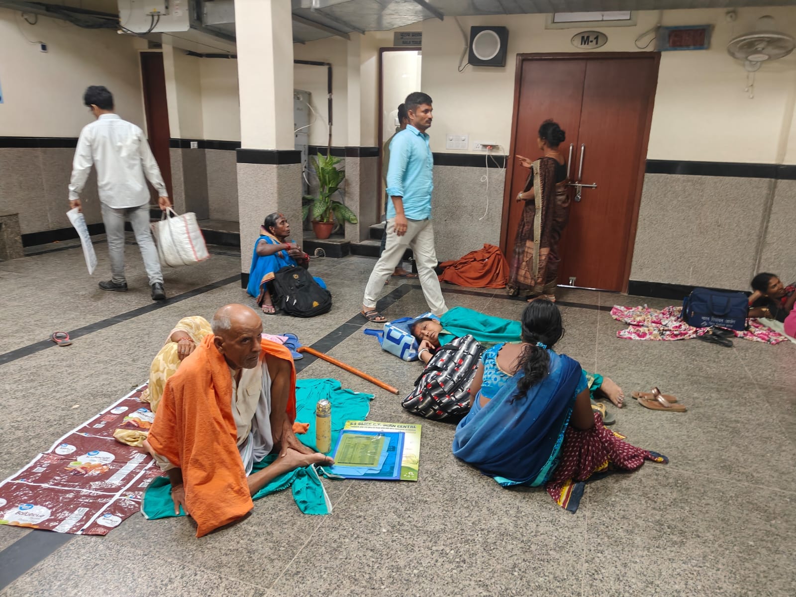 Patients lying on stretchers somewhere, OPD area lying vacant, condition of patients is miserable due to stri